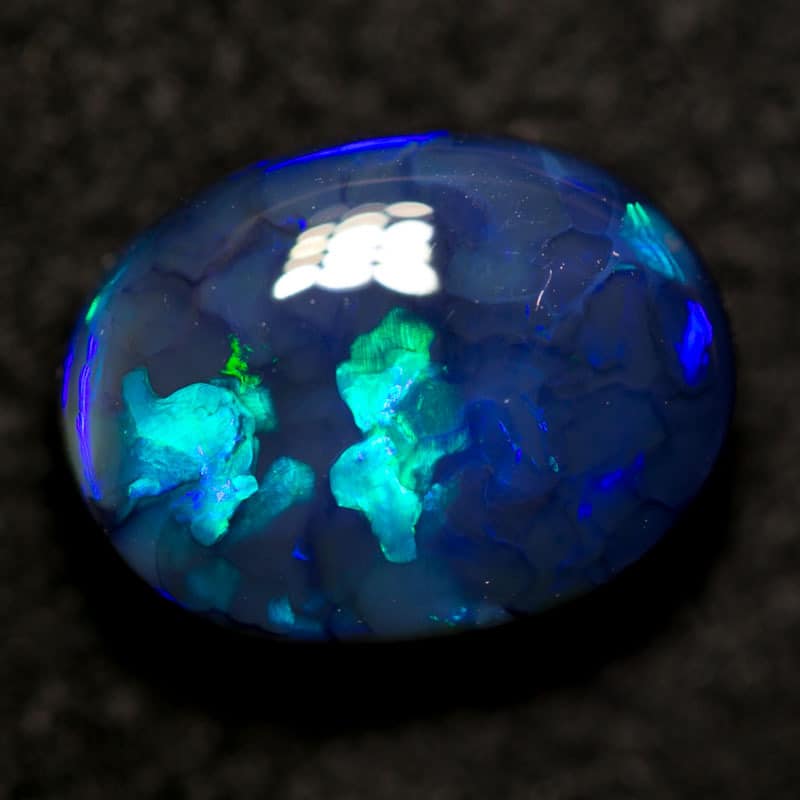 3.26 ct black opal 11x8x5mm - Image 3