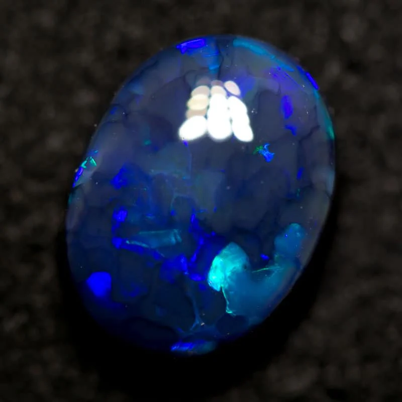 3.26 ct black opal 11x8x5mm - Image 4