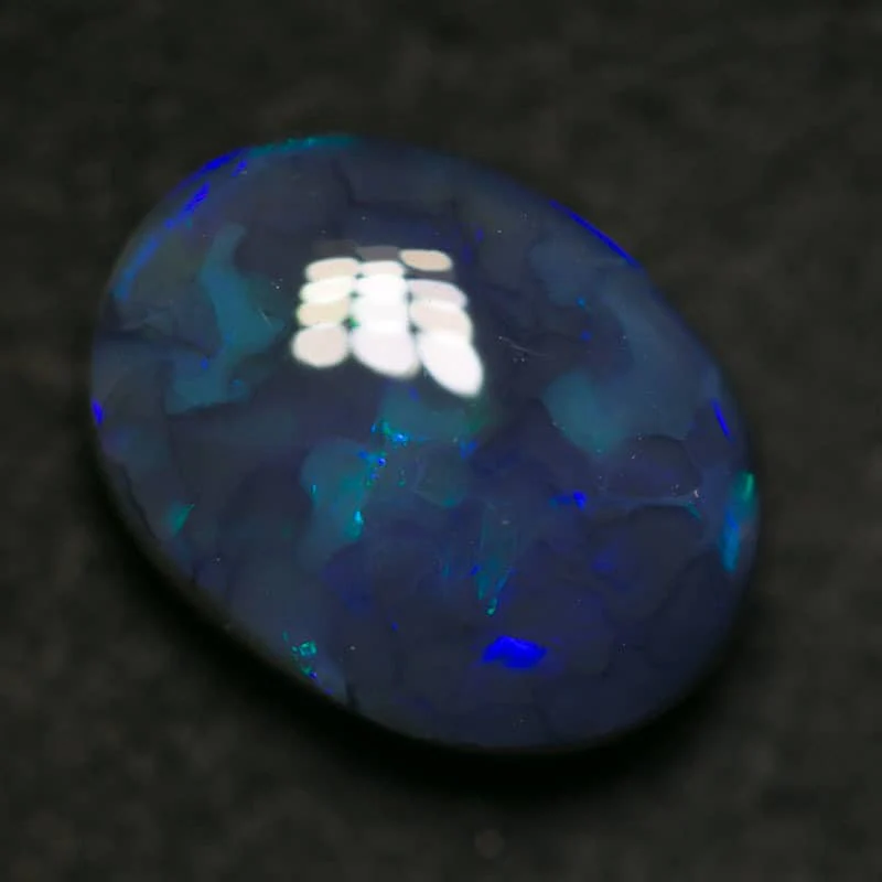 3.26 ct black opal 11x8x5mm - Image 5