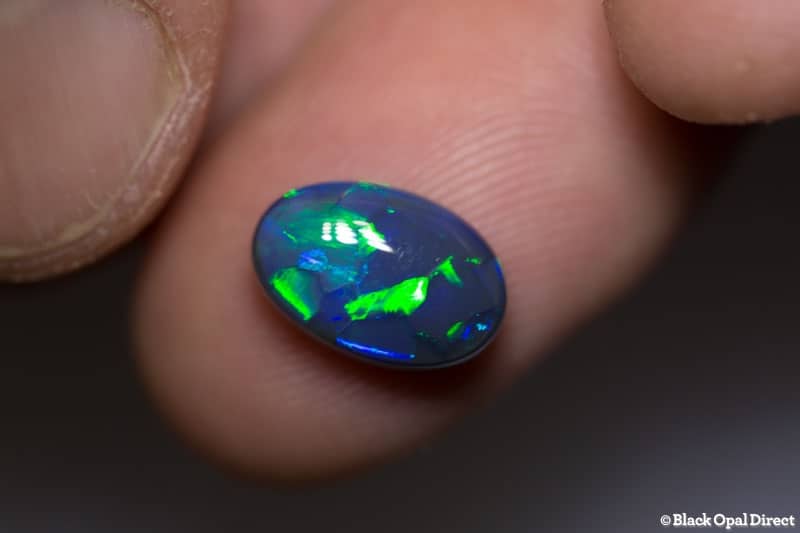 3.26 ct black opal 12x8x5mm - Image 2