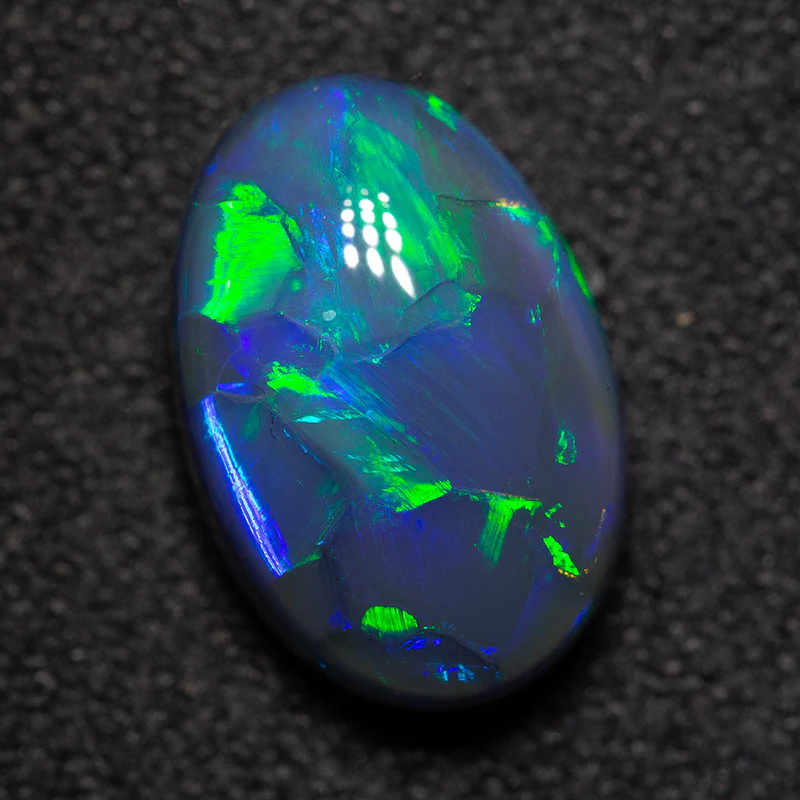 3.26 ct black opal 12x8x5mm - Image 3