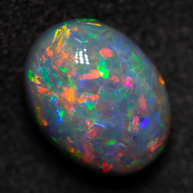 3.26 ct black opal 10.5x8x6.3mm - Image 2
