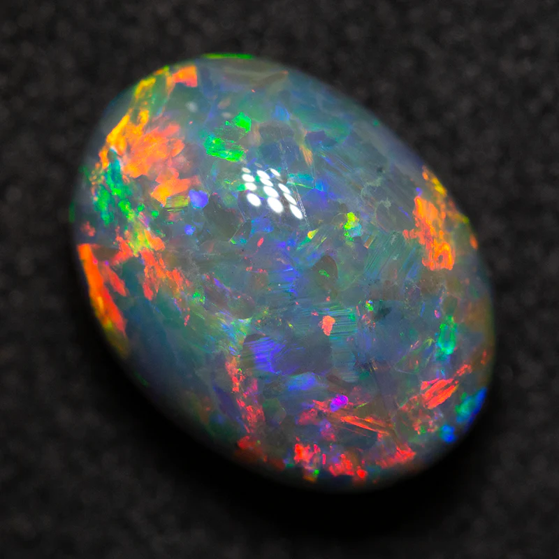 3.26 ct black opal 10.5x8x6.3mm - Image 4
