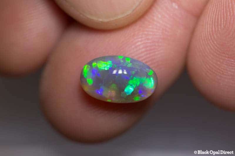 3.28 ct dark crystal opal 12x7x5mm - Image 2