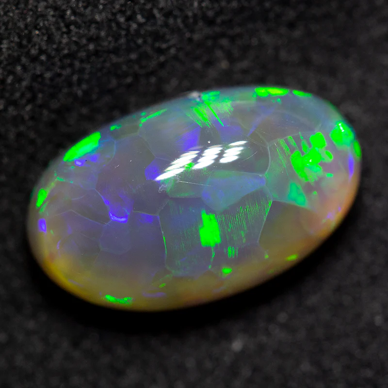 3.28 ct dark crystal opal 12x7x5mm - Image 3