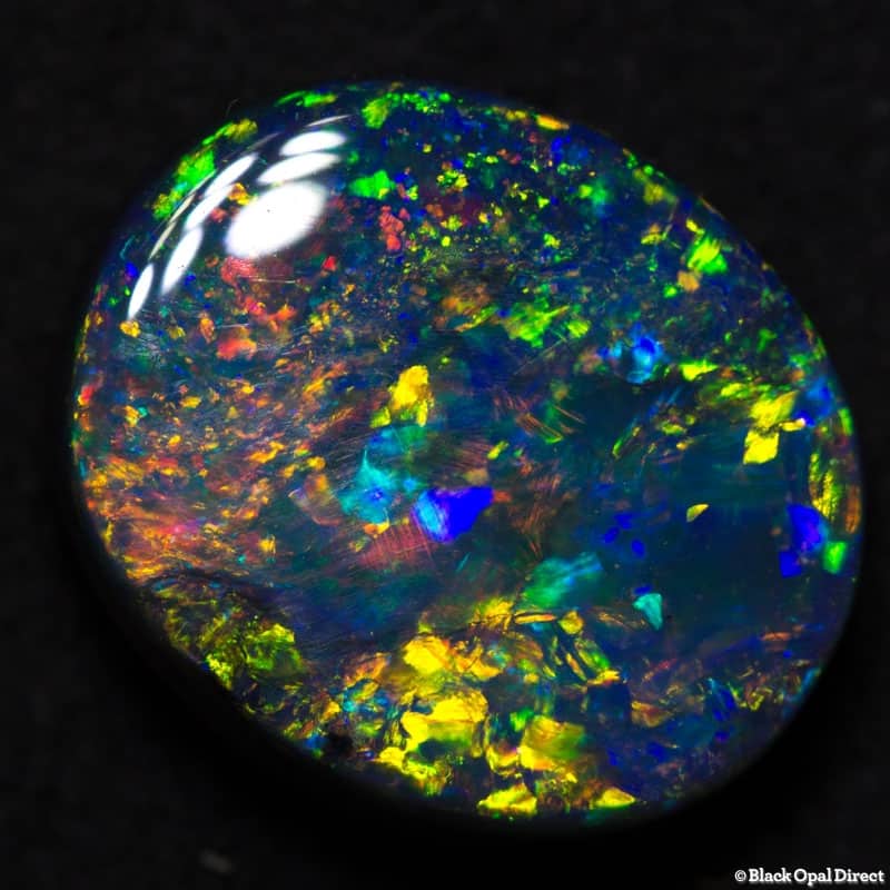 3.28 gem black opal 11x9.5x4mm - Image 3