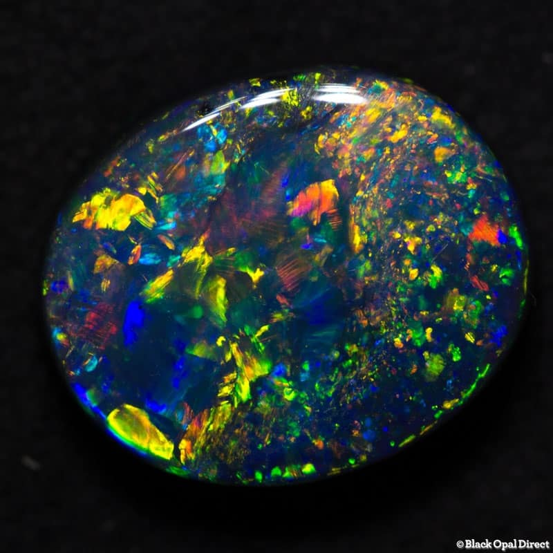 3.28 gem black opal 11x9.5x4mm - Image 4