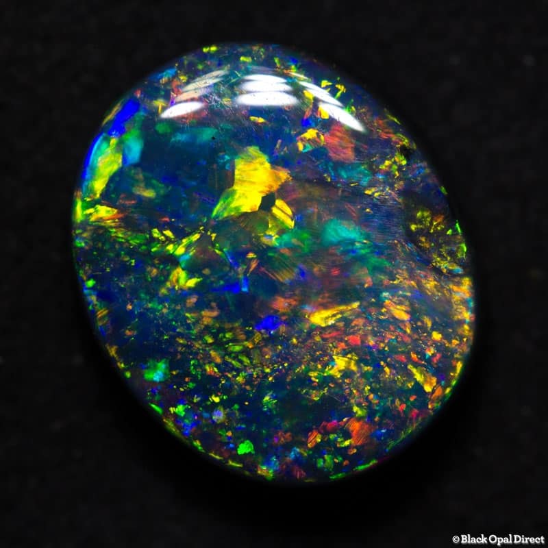 3.28 gem black opal 11x9.5x4mm - Image 5
