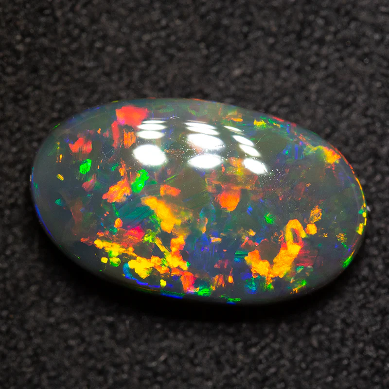 3.29 ct black opal 13x7.8x4.6mm - Image 3