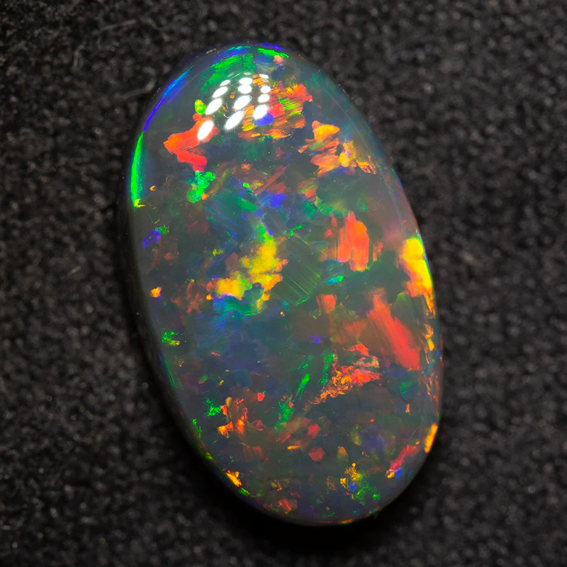 3.29 ct black opal 13x7.8x4.6mm - Image 4