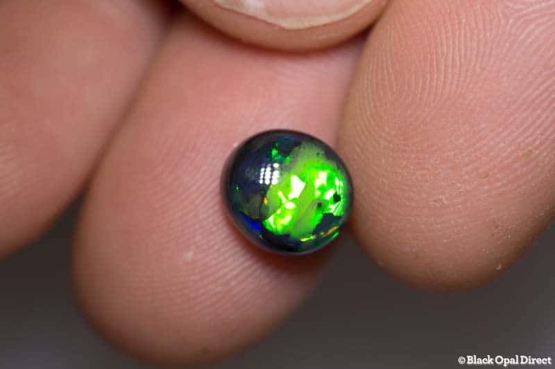 3.29 ct gem black opal 10x9x6mm - Image 2