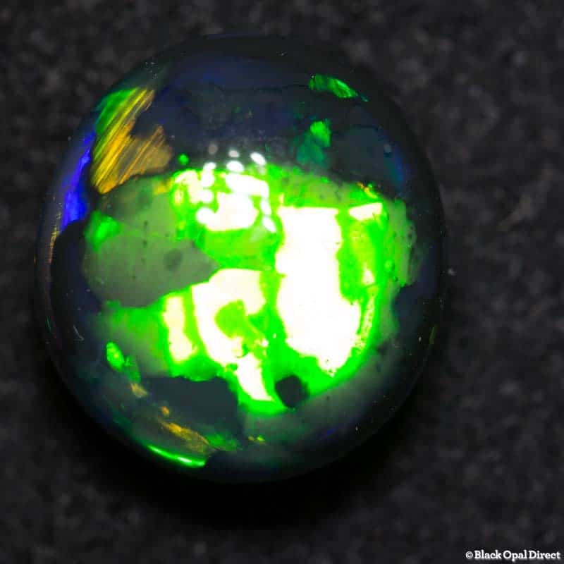 3.29 ct gem black opal 10x9x6mm - Image 3