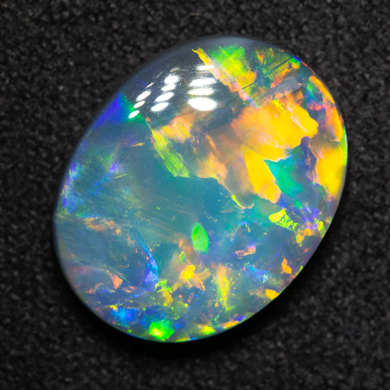3.31 ct black opal 12.7x10.1x4.1mm - Image 3