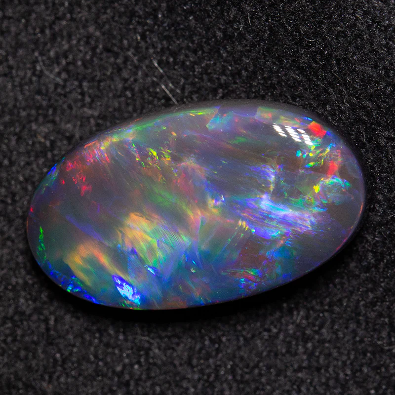 3.31 ct black opal 14.1x8.1x4.4mm - Image 3