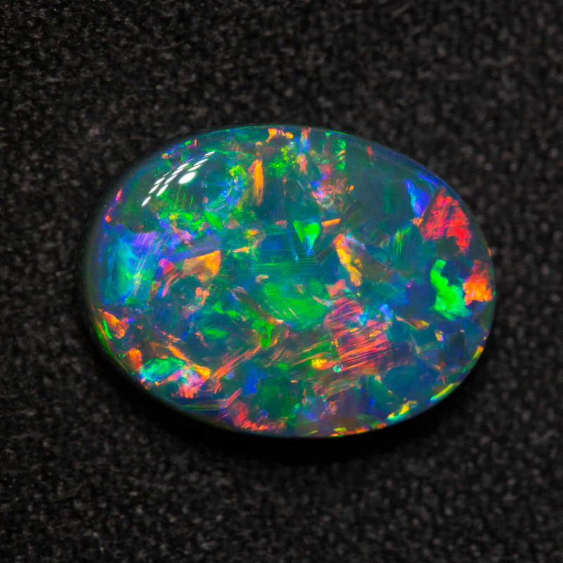 3.33 ct black opal 11.9x9x4.5mm - Image 2