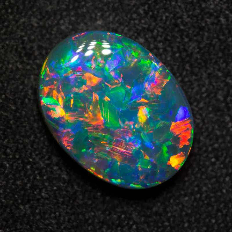 3.33 ct black opal 11.9x9x4.5mm - Image 3