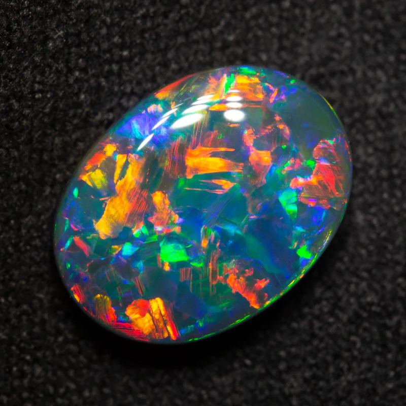 3.33 ct black opal 11.9x9x4.5mm - Image 4