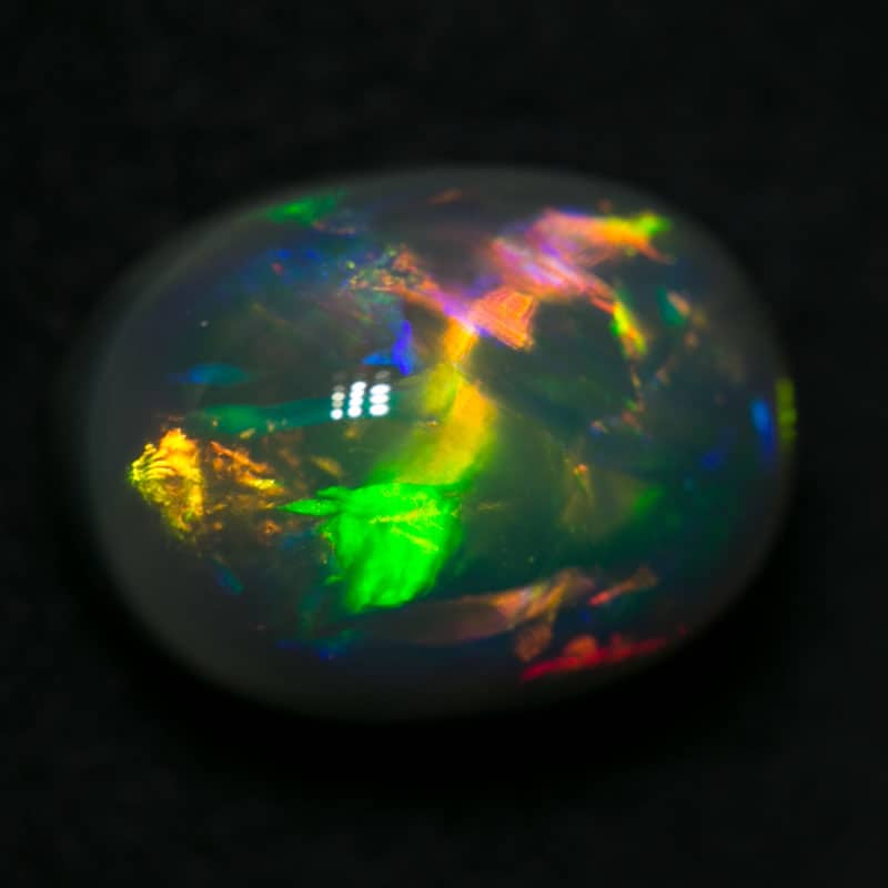 3.35ct gem black opal 10.5x8x6m m - Image 5