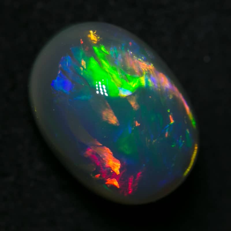 3.35ct gem black opal 10.5x8x6m m - Image 7