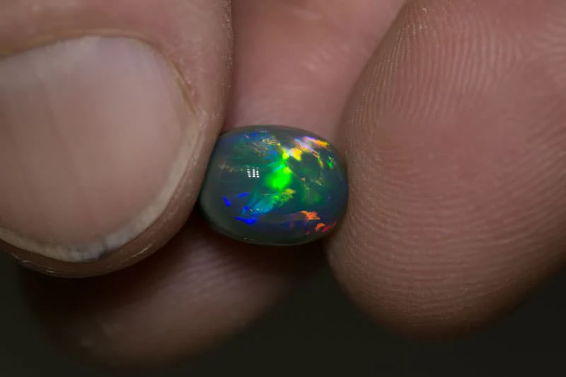 3.35ct gem black opal 10.5x8x6m m - Image 9