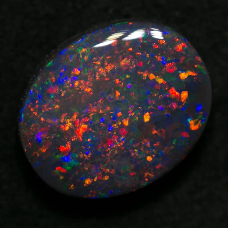 3.36 ct gem black opal for collectors 11x9x4mm - Image 2