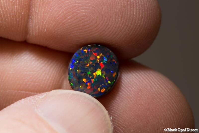 3.38 ct gem black opal collectors piece 10.5x9.8x4.5mm - Image 5