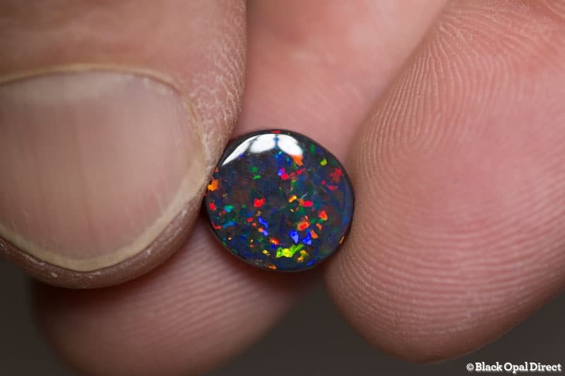 3.38 ct gem black opal collectors piece 10.5x9.8x4.5mm - Image 6