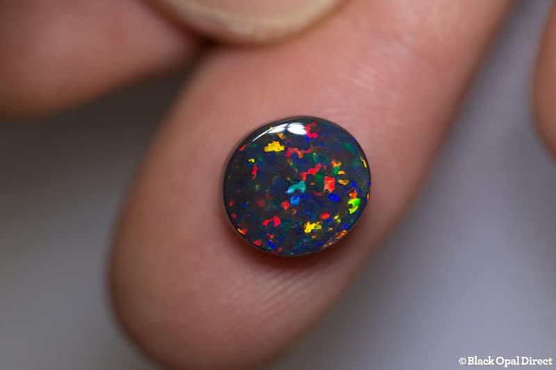 3.38 ct gem black opal collectors piece 10.5x9.8x4.5mm - Image 7