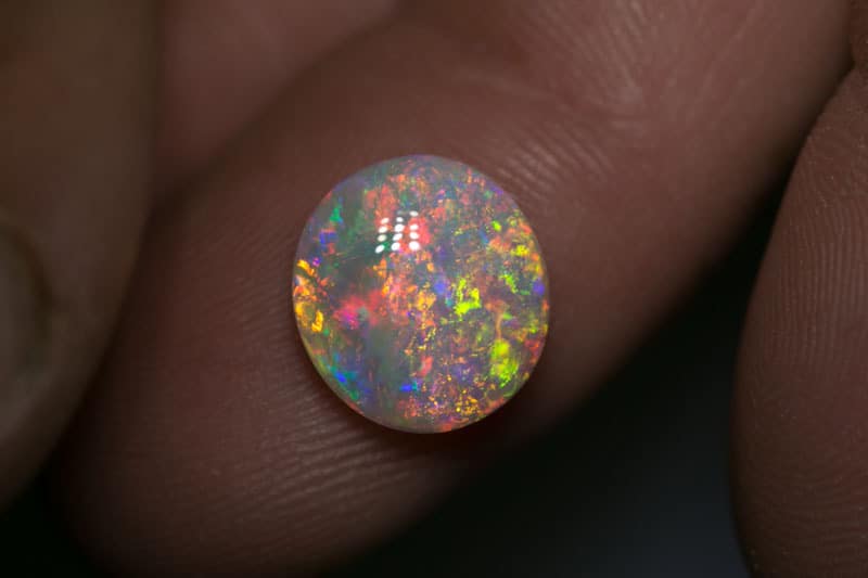 3.39 ct double sided gem crystal opal 11.5x10.5x4.5mm - Image 3