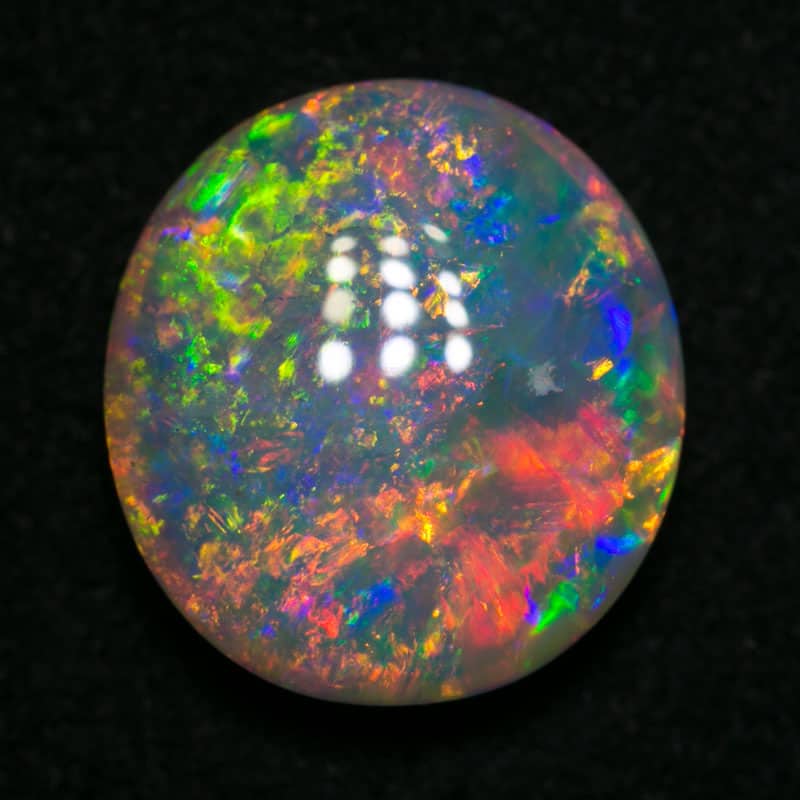 3.39 ct double sided gem crystal opal 11.5x10.5x4.5mm - Image 4