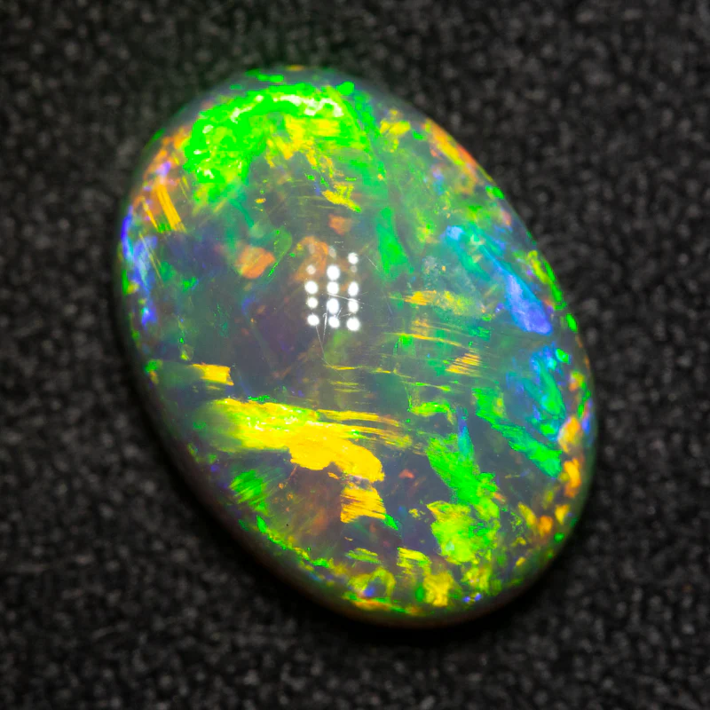 3.40 ct dark crystal opal 12x8.5x5.1mm - Image 2