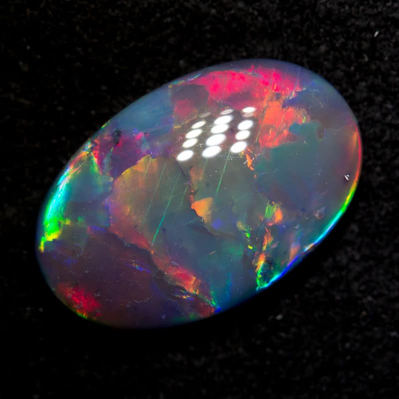 3.41 ct black opal 14.2x9.3x4.2mm - Image 2