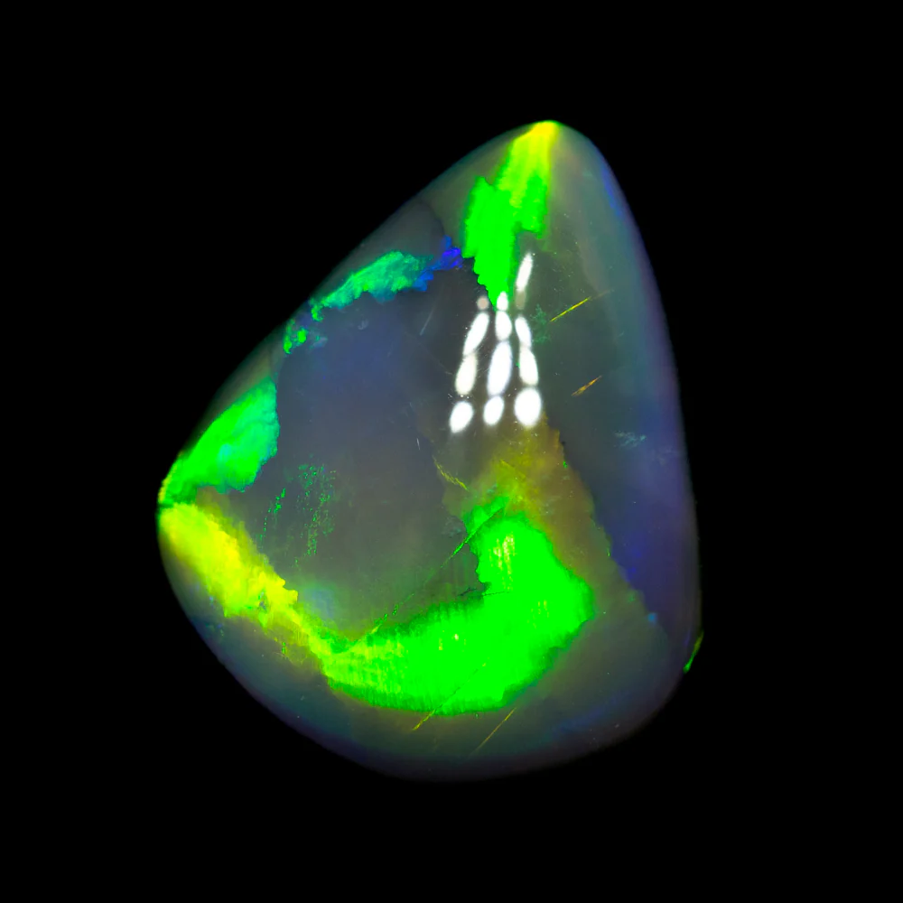 3.41 ct gem black opal 12.4x10.4x4.4mm - Image 2