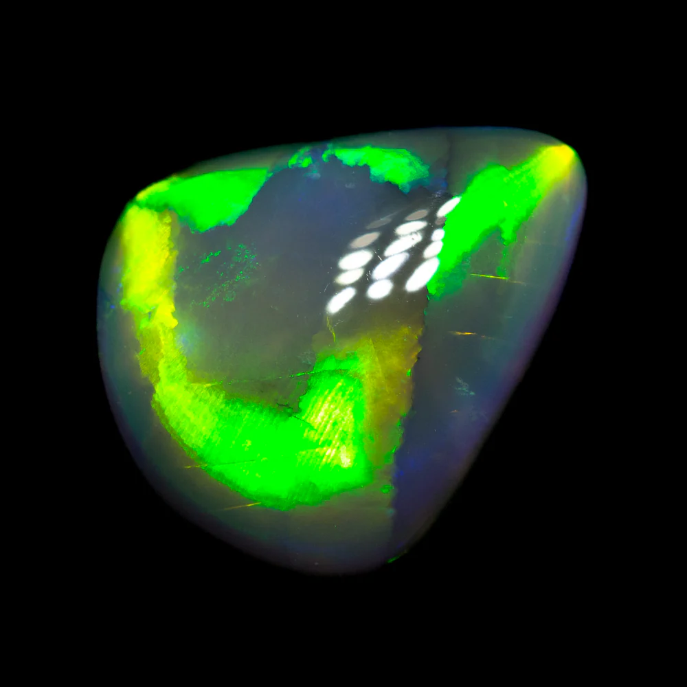 3.41 ct gem black opal 12.4x10.4x4.4mm - Image 3