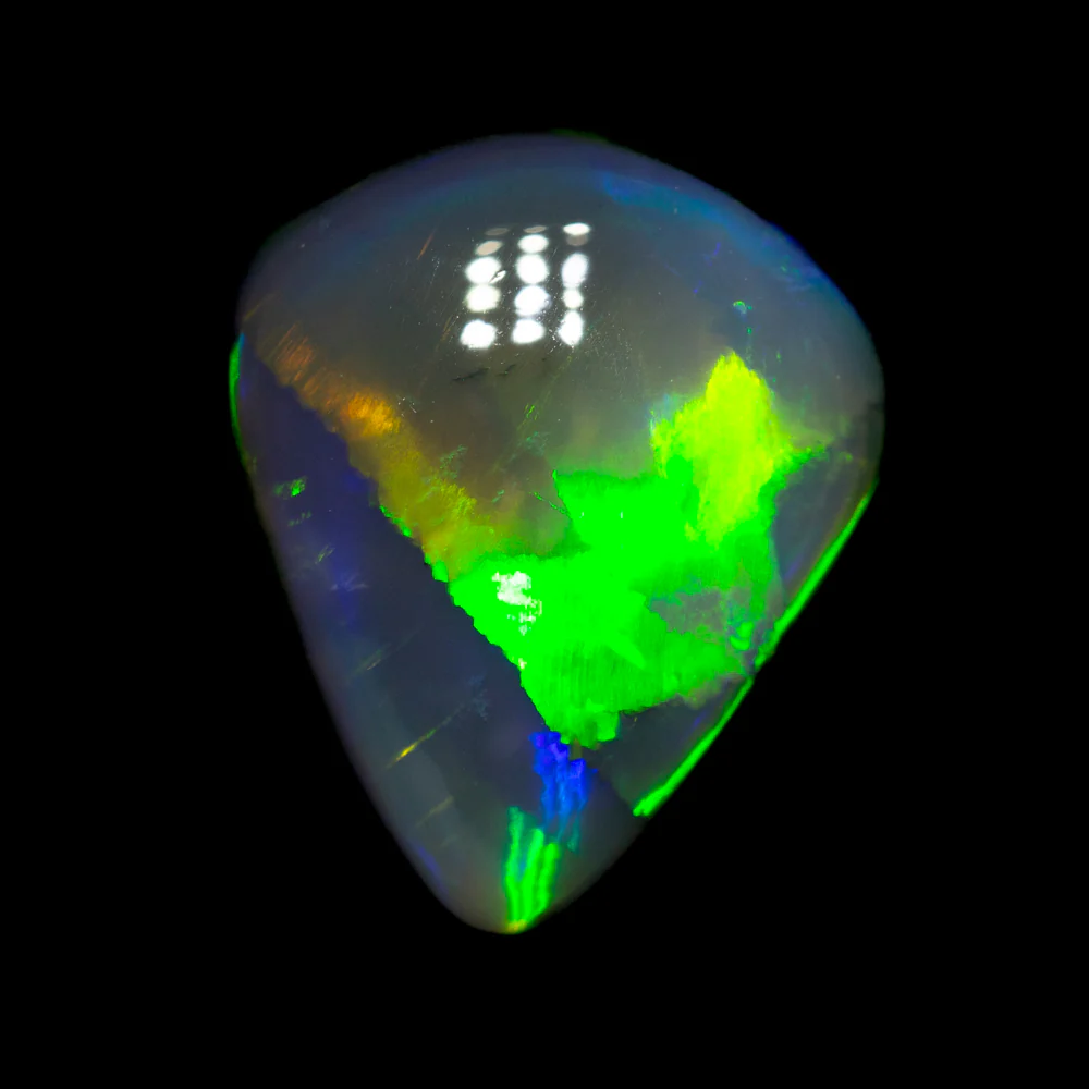 3.41 ct gem black opal 12.4x10.4x4.4mm - Image 4