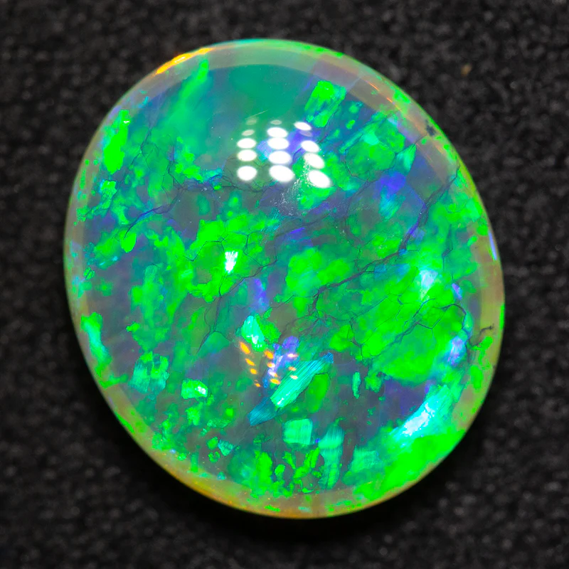 3.42 ct double-sided crystal opal 11.9x10.3x4.6mm - Image 4