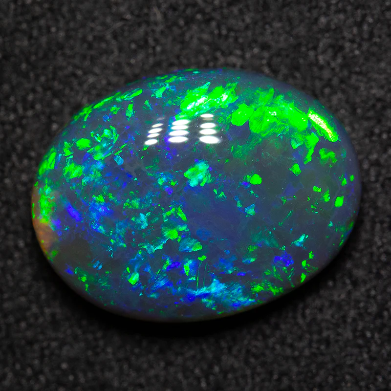 3.43 ct black opal 12.4x9.4x4.5mm - Image 3