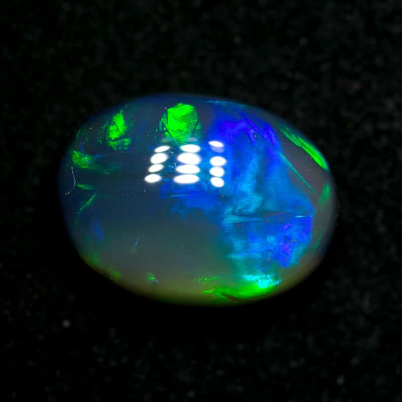 3.46 ct black opal 11x8x5mm - Image 4