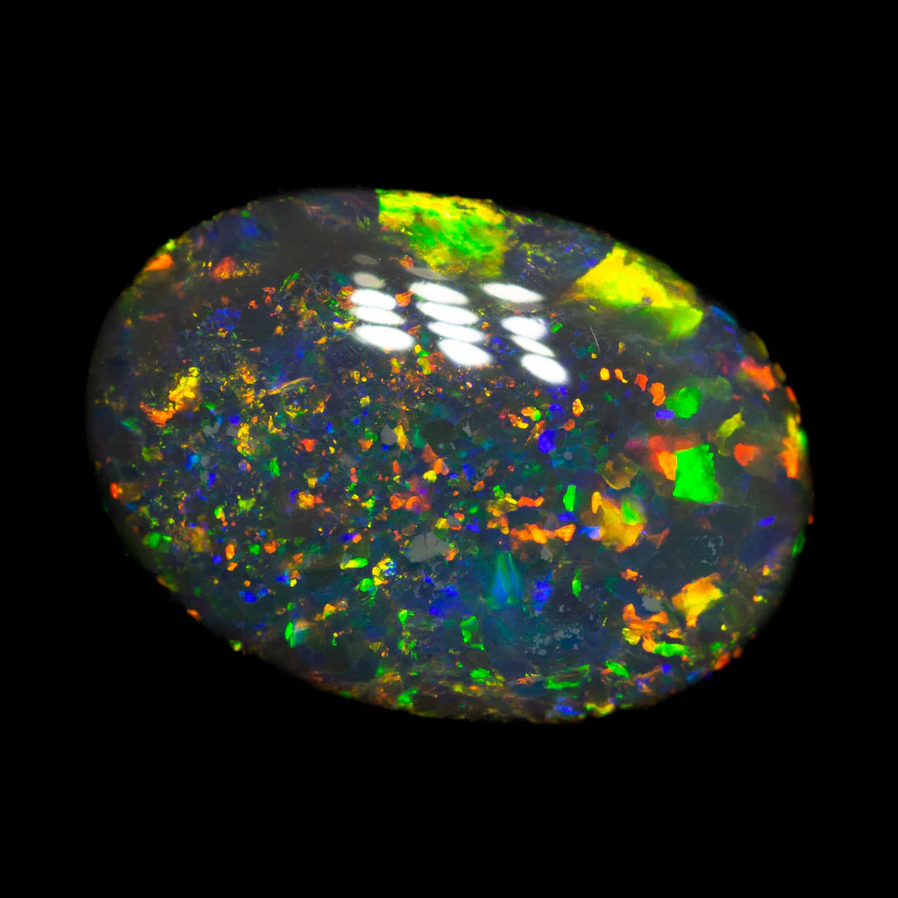 3.46 ct black opal 12.4x8.9x4.7mm - Image 2