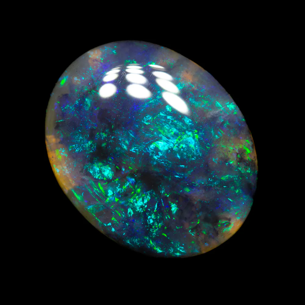3.46 ct black opal 14.2x11.4x3.1mm - Image 2