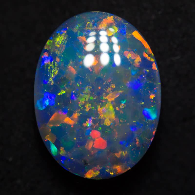 3.46 ct gem black opal 12.3x9.2x5.5mm - Image 3