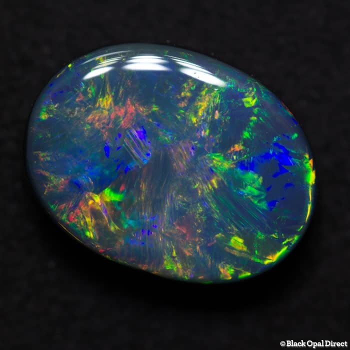 3.47 ct gem black opal 12x9x5mm - Image 5