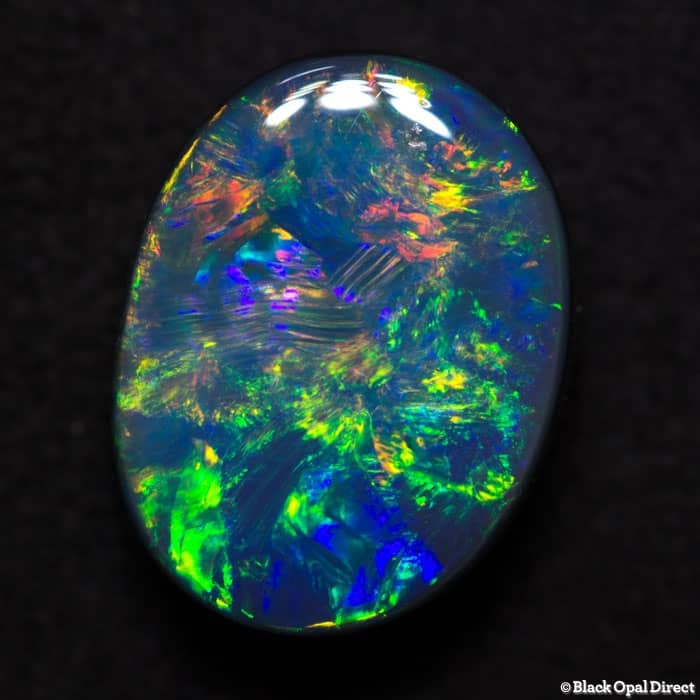 3.47 ct gem black opal 12x9x5mm - Image 6