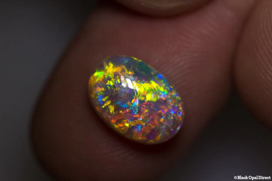 3.47 ct gem crystal opal 12x8.5x5mm - Image 4