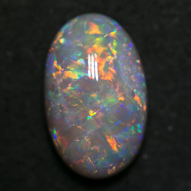 3.49 ct double sided crystal opal 13x8x5mm - Image 4