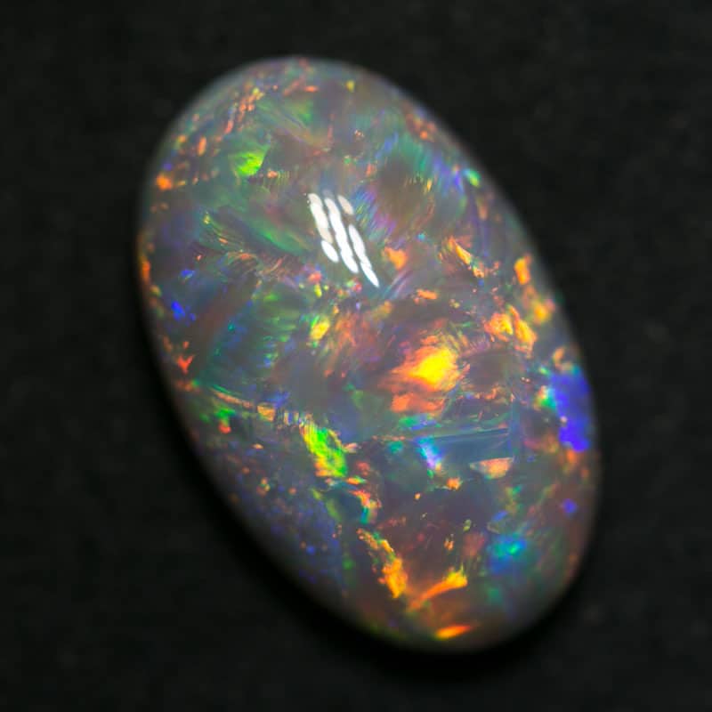 3.49 ct double sided crystal opal 13x8x5mm - Image 5
