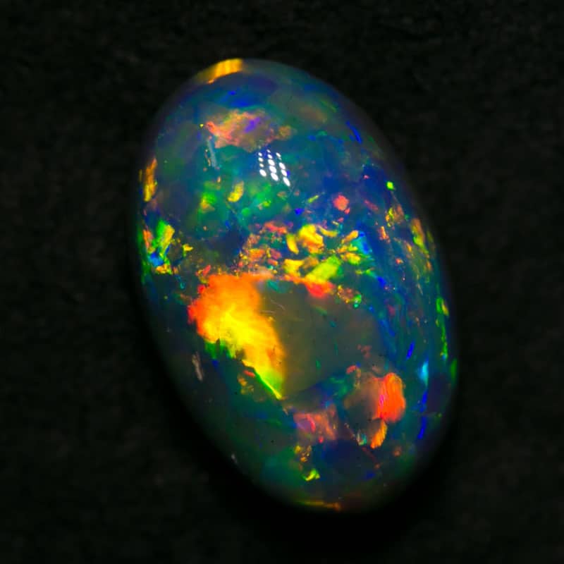 3.54ct gem black opal collectors piece 12x8x6mm - Image 3