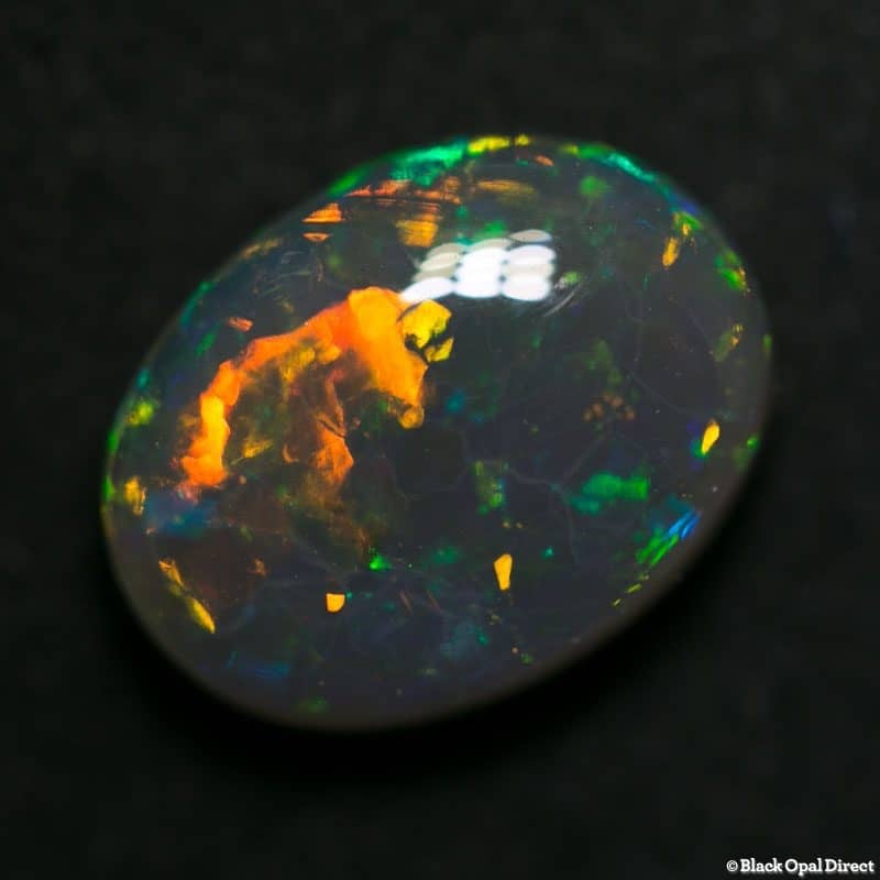 3.55 ct black crystal opal 12x8.5x4.5mm - Image 3