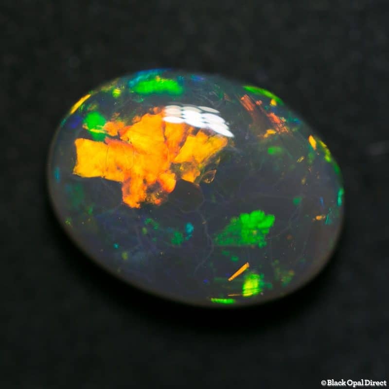 3.55 ct black crystal opal 12x8.5x4.5mm - Image 4