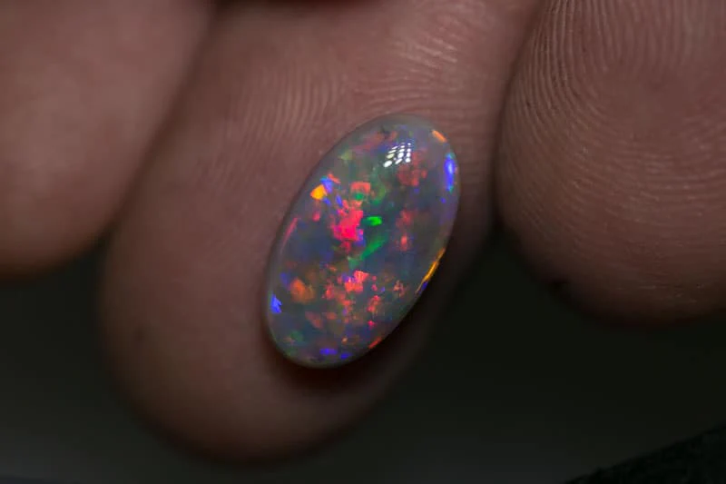 3.58 ct gem dark opal 14x8x5mm - Image 4